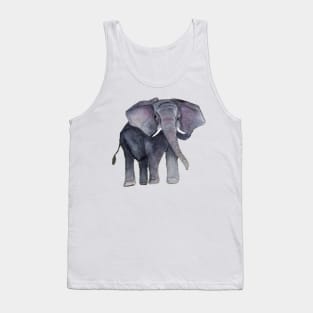 Watercolour Elephant Tank Top